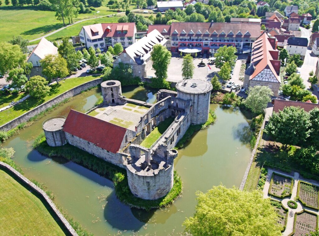 Drohnenaufnahme vom Prinz von Hessen in Friedewald