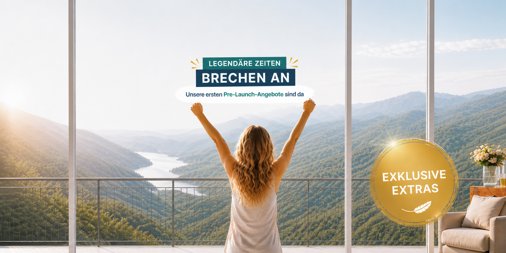 Headerbild Wellturana mit Frau mit ausgestreckten Armen, die sich auf ihre Wellnessreisen freut