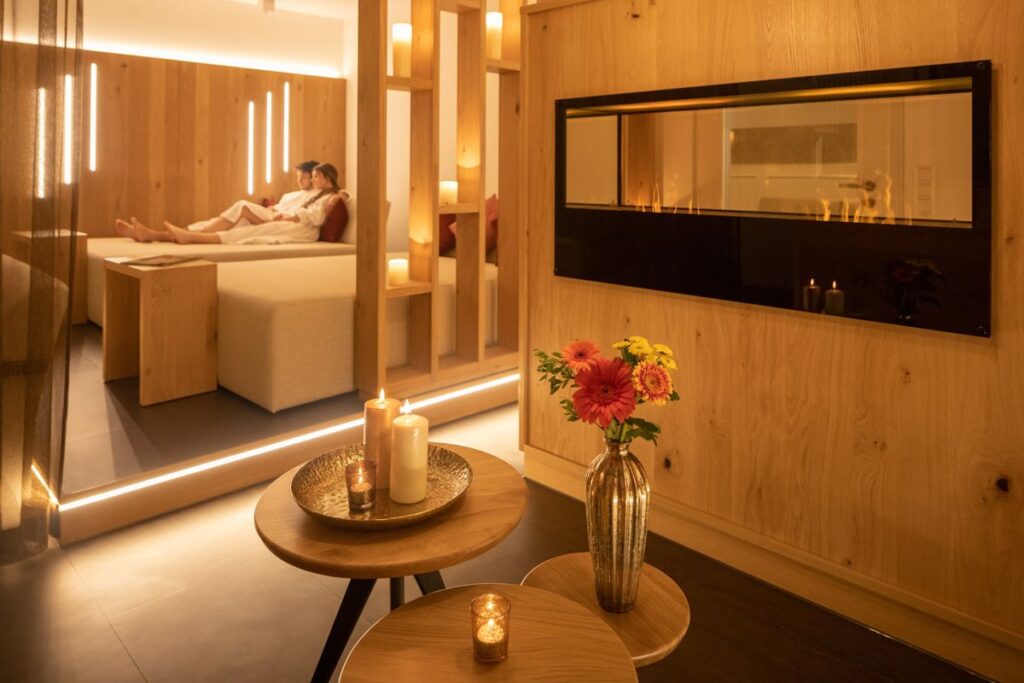 Paar im Wellnessbereich, Hotel Schloss Döttingen